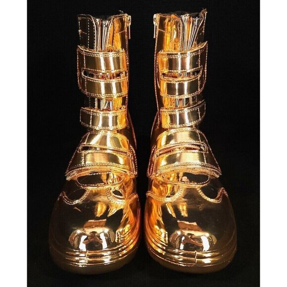 Junya Watanabe x Zebec Oil Resistant Ankle Boots 9.5 25.5 EEEE Women Gold - Picture 4 of 16